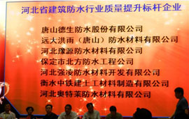 北方防水参加河北省建筑防水工程协会第二次会员代表大会暨第二次理事会第一届会议